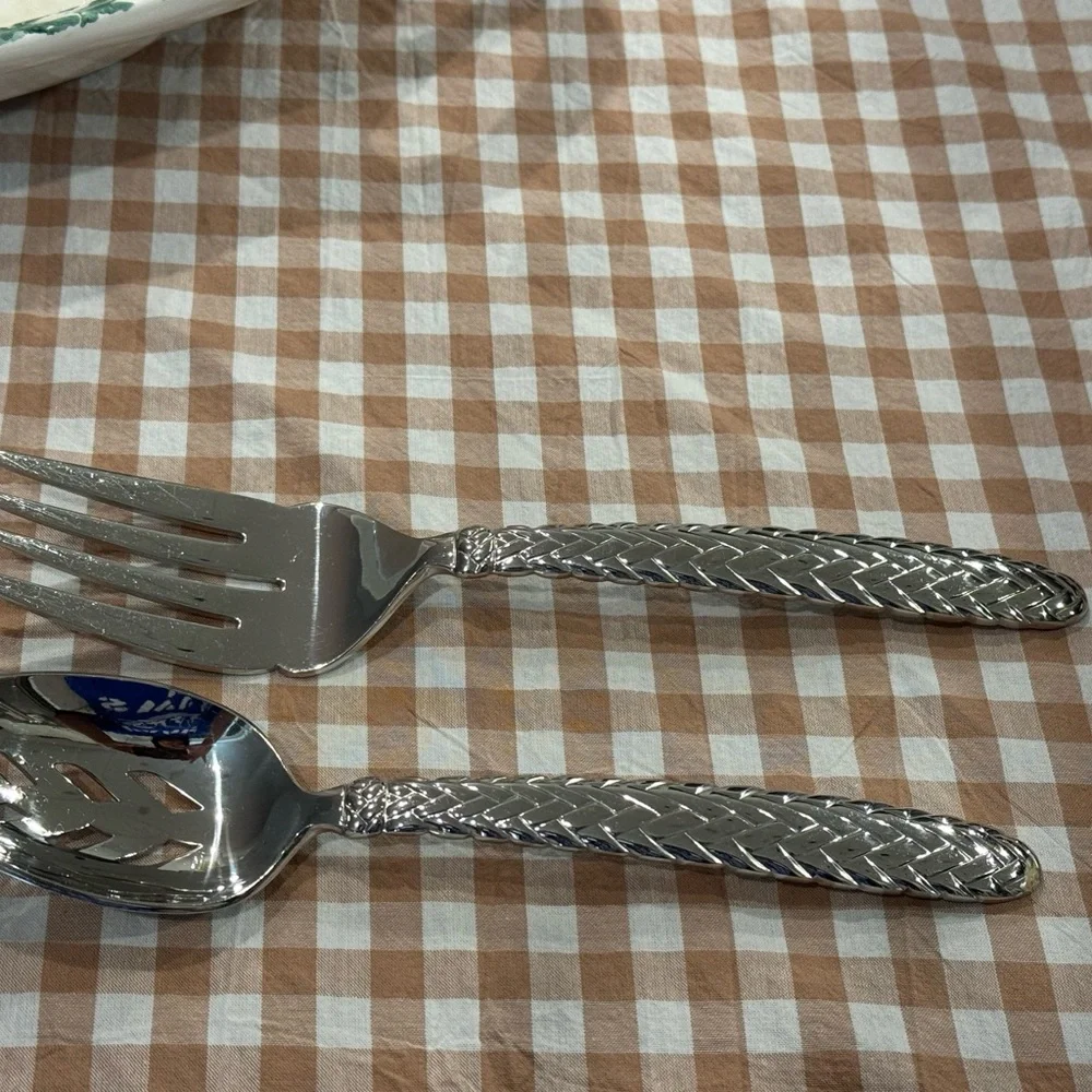 RALPH LAUREN - EQUESTRIAN BRAID - 1991 Japan Silverware FLATWARE Service for 8